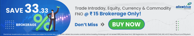 Trade Intraday, Equity and Commodity in Alice Blue and Save 33.33% Brokerage.