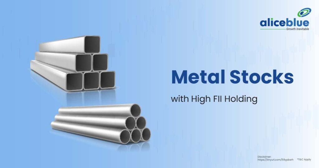 Metal Stocks with High FII Holding English