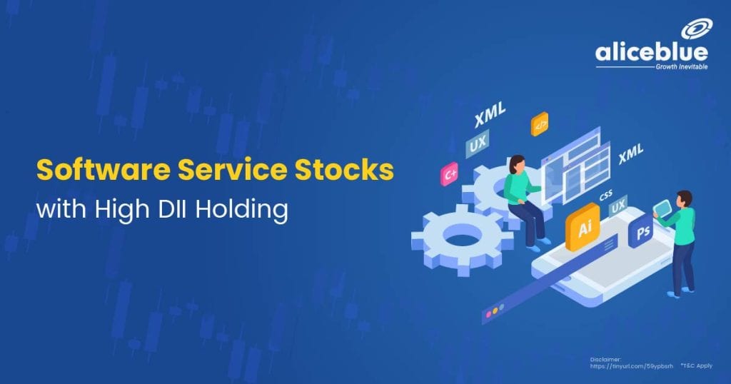 Software Service Stocks with High DII Holding English