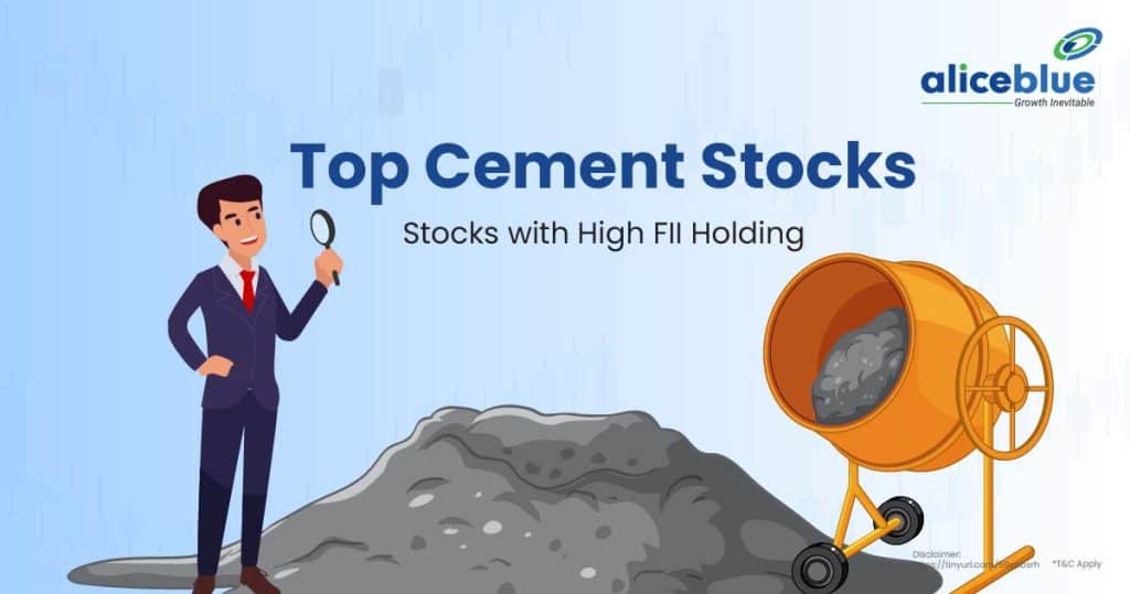 Top Cement Stocks with High FII Holding English