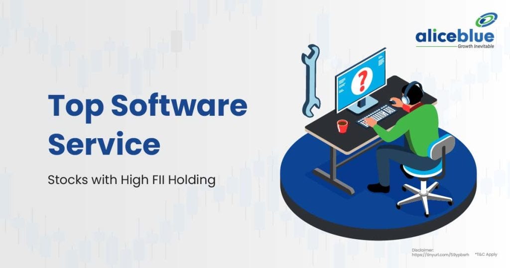 Top Software Service Stocks with High FII Holding English