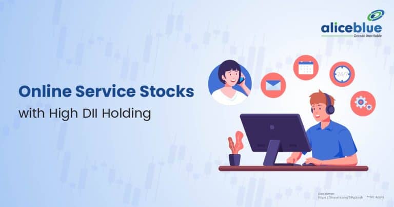 Online Service Stocks with High DII Holding English