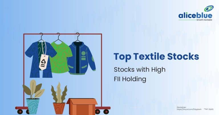 Top Textile Stocks with High FII Holding English