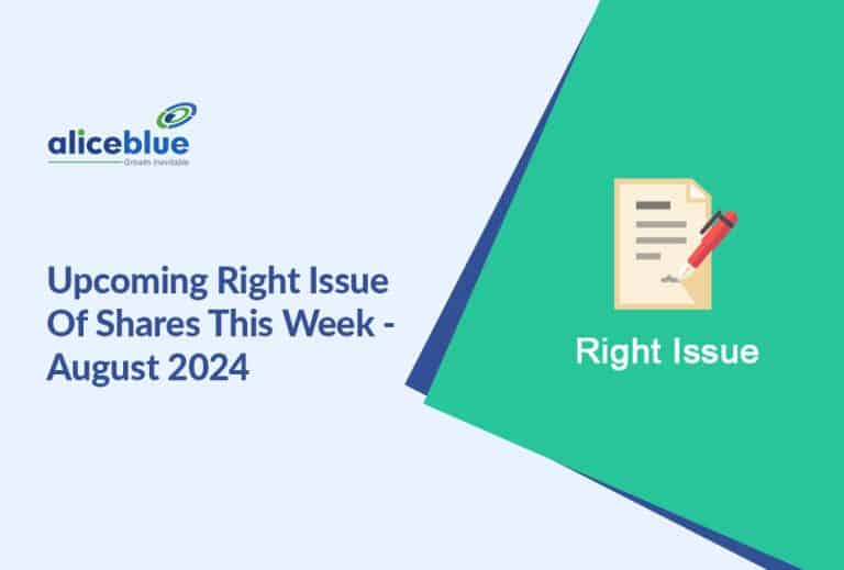 Upcoming Right Issue Of Shares This Week - August 2024 Rights